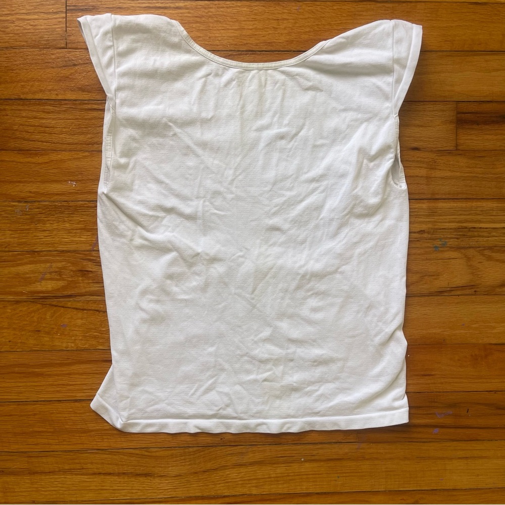 Free People White Scoop Neck Tank